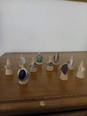 10 Adjustable Size Fashion Rings